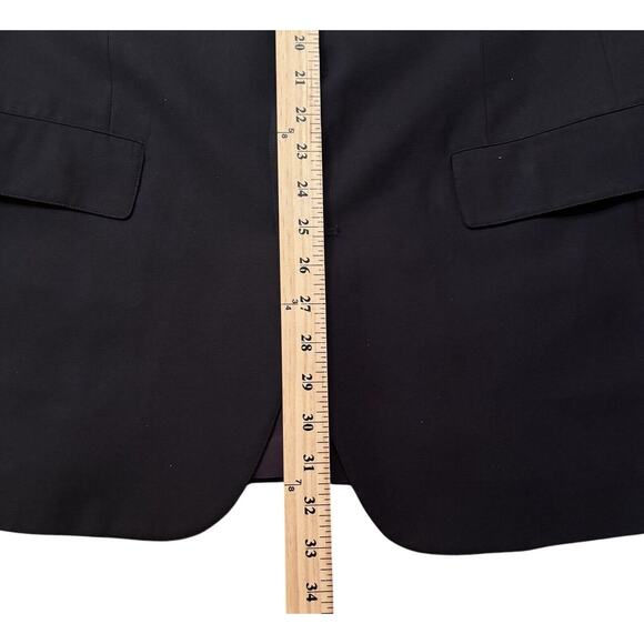 Vintage 90s Brooks Brothers Blazer Men's 42R Navy Blue Wool Sport Coat Jacket - Picture 5 of 12